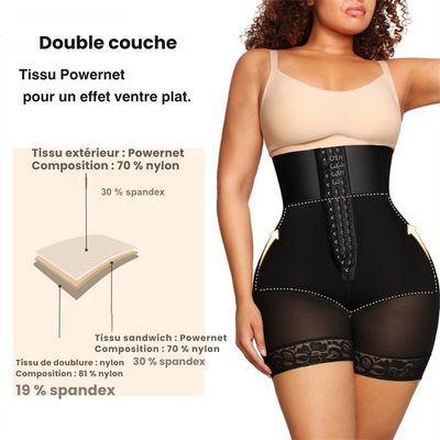 Clara BBL -  gainant haute taille 3 rangs crochet et baleines