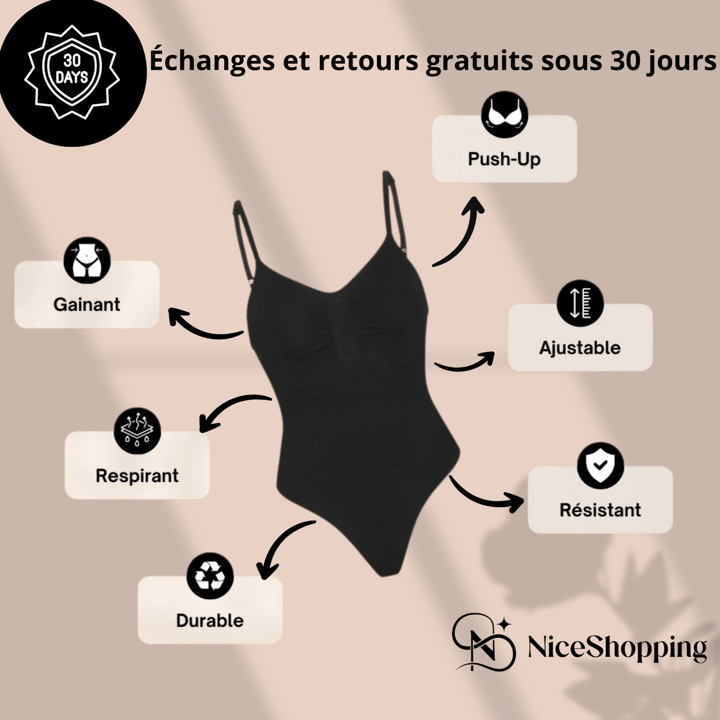 Mégane- body hyper gainant string - Niceshopping